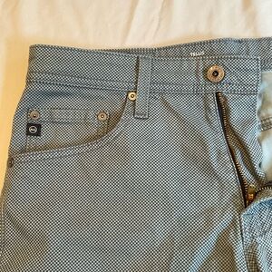 AG Adriano Goldschmied Black and White Patterned Pants